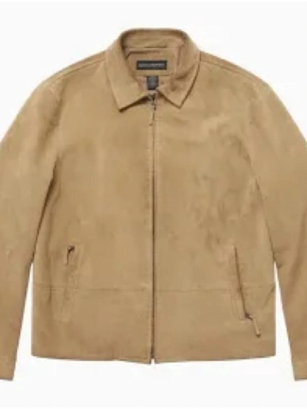 Banana Republic Men's Suede Beige Bomber Jacket